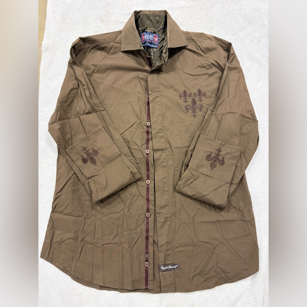 English Laundry Olive Green Shirt